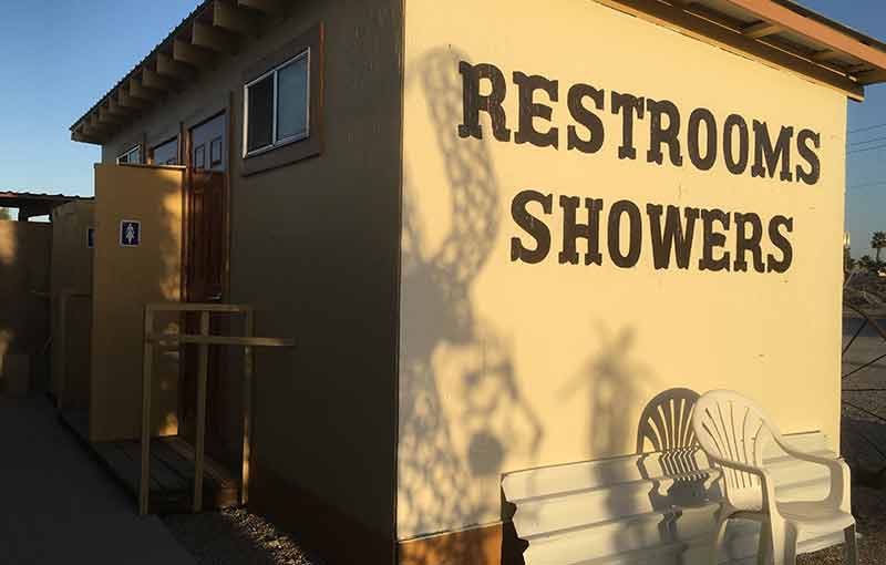 Hassler's restroom and shower building